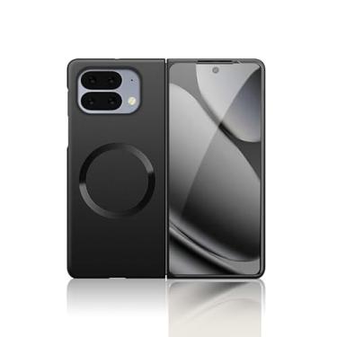 Imagem de Kukoufey Capa dobrável compatível com Google Pixel 10 Pro, compatível com Google Pixel 10 Pro Fold GM66V capa protetora à prova de choque com sucção magnética embutida preta