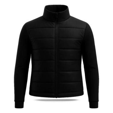 Imagem de Jaqueta Puffer Feminina Inverno Frio Com Mangas Neoprene - Feminine Co