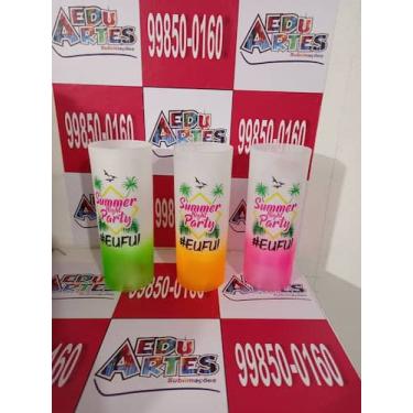 Imagem de Copo long drink degrade - EduArtes, 250g, Rosa