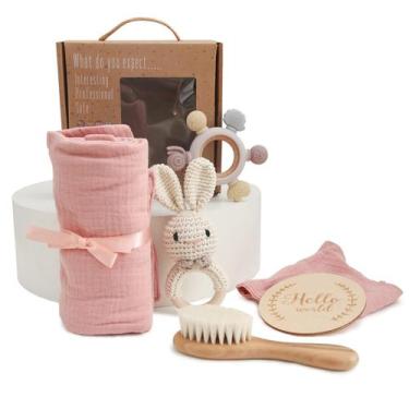 Imagem de Conjunto de presentes para bebês EERKEOD Newborn Essentials com cobert