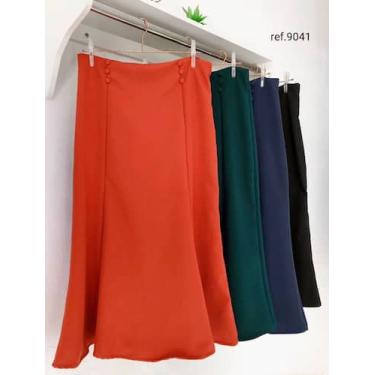 Imagem de Saia midi alfaiataria - Morena 