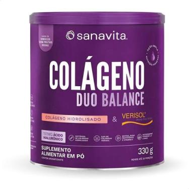 Imagem de Colágeno Duo Balance Verisol Sanavita Hibiscus E Frutas Roxas 330g
