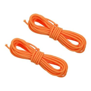 Imagem de Corda de laço D para tiro com arco 3,5 m, 2 unidades de material de liberação de cordão de laço D para cordão composto, laranja