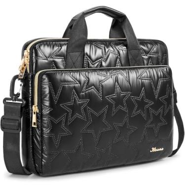 Imagem de KIZUNA Bolsa de ombro para laptop de 15,6 polegadas para MacBook Pro M4 Air M2/Lenovo IdeaPad Flex 5i Gen 8/Legion Slim 5/Yoga Pro 9i/ThinkBook 16/HP Envy x360/Dell XPS 16/16 Plus