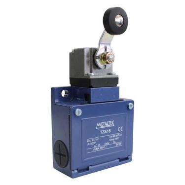 Imagem de Chave Fim De Curso Metálica Alavanca Rolete Tze15 - Metaltex, 220V