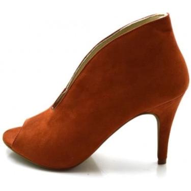 Imagem de Sandália Ankle Boot Moda Casual Confortavel Passeio Feminina Aberto Salto Fino Bico Redondo