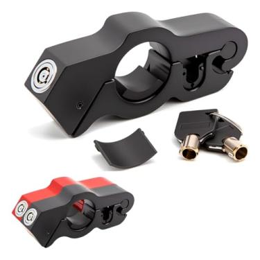 Imagem de Trava de Segurança Anti-Furto Manete Guidão de Moto, Universal com Chave