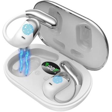 Imagem de Paekole AI Translation Earbuds Real Time - Audifonos Traductores Inglés Español, Dispositivo tradutor 3 em 1, suporta 144 idiomas e acentos, fones de ouvido abertos com estojo de carregamento, branco