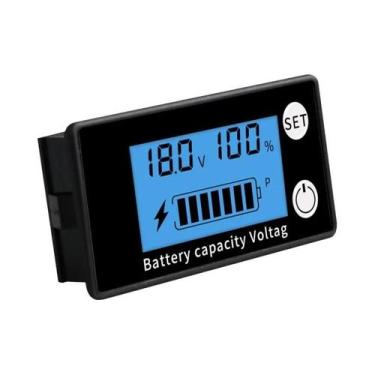 Imagem de Indicador Digital De Capacidade De Bateria LCD 8-100V Com Alarme De Te