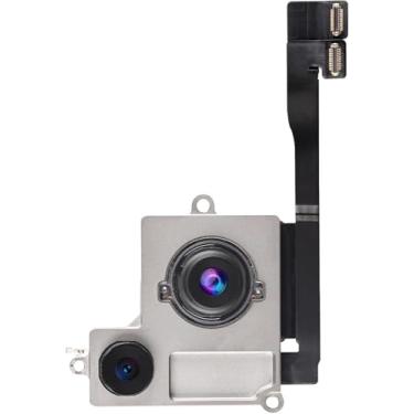 Imagem de Johncase Substituição genuína da câmera traseira para iPhone 15, foco automático original, lente principal autêntica de 48 MP e lente ultra grande angular de 12 MP, 100% testada, sem pop-up