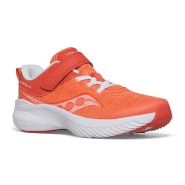 Imagem de Saucony Tênis infantil unissex Kinvara 14 com fecho alternativo, Coral, 3.5 Big Kid