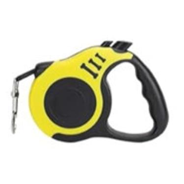 Imagem de Guia Unificada para Cachorros，5 M TelescóPico，TrancáVel，Adequado para Passear Animais de EstimaçãO(Amarelo,5 Metro)