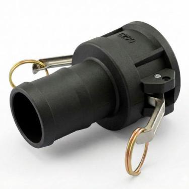 Imagem de Engate Rápido Conexão Fêmea Espigão 3 Polegadas em Polipropileno Preto