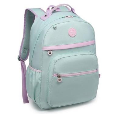 Imagem de Mochila Kika Feminina Escolar Passeio C/ Chaveiro Miçangas - D Present