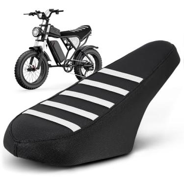 Imagem de USTPO Capa de assento Ebike para Ridstar Q20/Q20 Pro Lite E-Bike bicicleta elétrica antiderrapante almofada macia branca