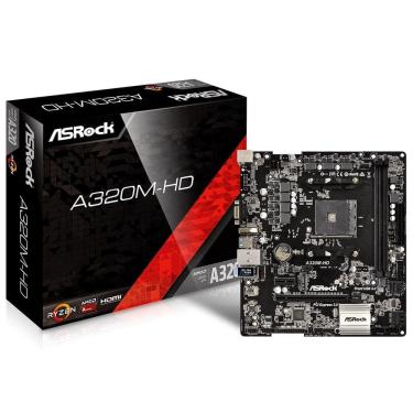 Imagem de Placa Mae Asrock A320m-Hd R4.0 Amd Am4 Ddr4 3200/2400 M.2 Vga Hdmi
