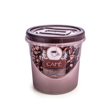 Imagem de Pote Cafe Porta Mantimentos Plastico Tampa Rosca 1,8L