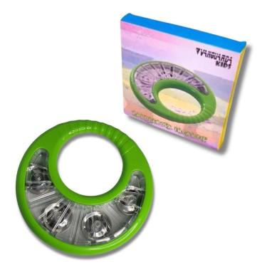 Imagem de Pandeirola Infantil Blindada Verde Abs Spanking