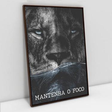 Imagem de Quadro Motivacional Mantenha o Foco em tela Canvas - TaColado, 60 x 90