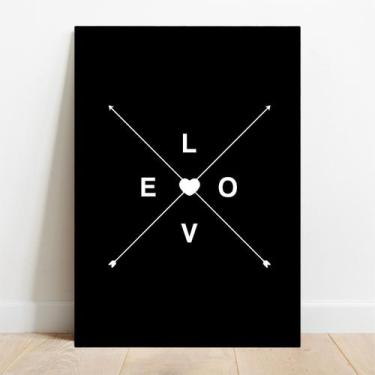 Imagem de Placa Decorativa Love X - TaColado, 40x60cm