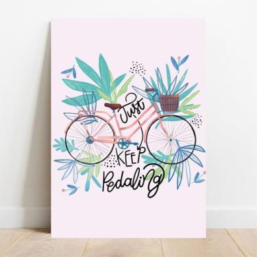 Imagem de Placa Decorativa Pedaling - TaColado, 15x21cm