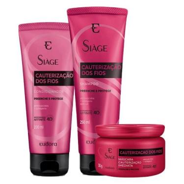 Imagem de Kit Siàge Cauterização dos Fios Shampoo + Condicionador + Máscara - Eu