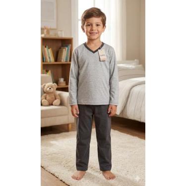 Imagem de Pijama Infantil Masculino Lupo 100% Algodão Original Conforto Tamanho: