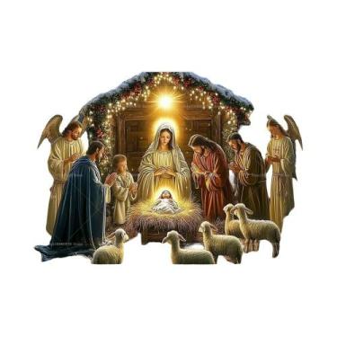 Imagem de Cenário De Natal 2D Para Festa De Natal, Fundo Fotográfico Do Nascimen