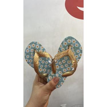 Imagem de Havaianas Kids Flores Original Cor:Azul MaceióTamanho:23/24