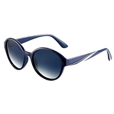 Imagem de Óculos de Sol com Lente Polarizada Feminino 20/20 Óculos Elegante Armação Redonda Proteção Uv400 (C2)