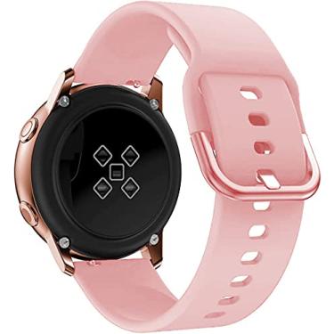 Imagem de Pulseira de relógio de 22 mm, compatível com Samsung Galaxy Watch 3 45 mm/Galaxy Watch 46 mm/Gear S3 Frontier clássica pulseira esportiva de silicone macio para homens e mulheres