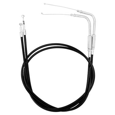 Imagem de HDBUBALUS Cabo de acelerador de motocicleta apto para Harley Sportster Iron XL 883 1200 Dyna Softail Road King (tamanho: 110cm)