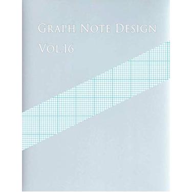 Imagem de Graph Note Design Vol.16: Graph Paper with nine lines per inch and heavy index lines on letter-sized paper 81 Squares/Inch,100 pages (Large, 8.5 x 11) ... every inch plus heavy index lines every inch.