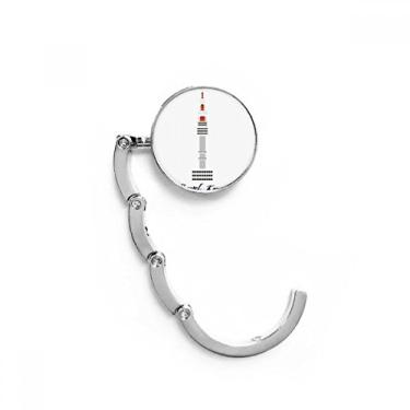 Imagem de Gancho de mesa Seoul Tower na Coreia com fecho decorativo de extensão dobrável