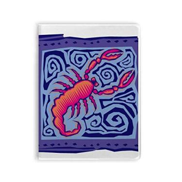 Imagem de Caderno Constellation Scorpio México Cultura Gravação Goma Diário Capa Macia Diário