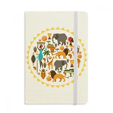 Imagem de Caderno africano africano animais selvagens africano capa dura diário diário clássico A5