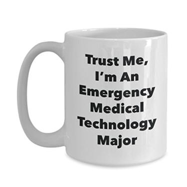 Imagem de Caneca Trust Me, I'm An Emergency Medical Technology Major - Caneca de café divertida - Lindas ideias de presentes de formatura para amigos e colegas de classe