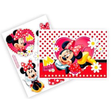 Imagem de Kit Decorativo Festa Aniversário Minnie Mouse Vermelha - Regina Festas