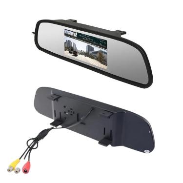 Imagem de Retrovisor Com Câmera De Ré Automotiva 4,3 Polegadas AU713 Multilaser