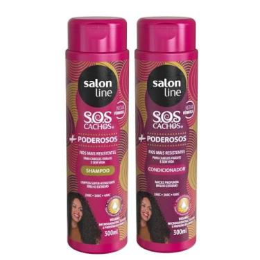 Imagem de Kit Shampoo e Condicionador SOS Cachos + Poderosos Salon Line