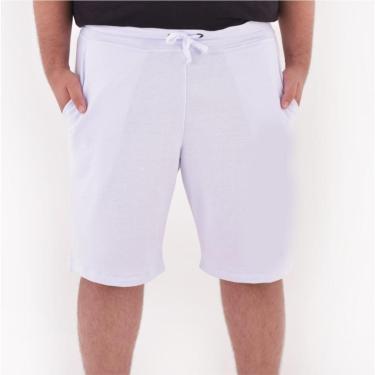 Imagem de Bermuda Moletinho BYG Skyline Reta Com Bolsos e Cordão na Cintura Masculina-Masculino