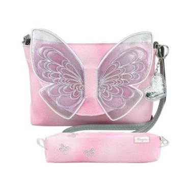 Imagem de Kit Bolsa Infantil Feminina Borboleta Magicc Bolsas-Feminino