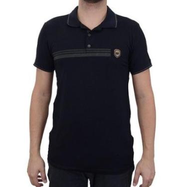 Imagem de Camisa Polo Masculina Olho Fatal Preta - 9501401076-Masculino