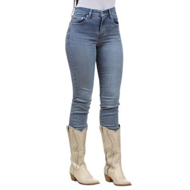 Imagem de Calça Jeans Feminina Azul 724 Slim Straight Levi`s 37012