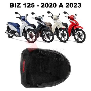 Imagem de Forração Honda Biz 20 21 Baú Forro Interno Preto Scooter - Jaspe Ateli
