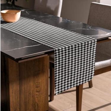 Imagem de Trilho Caminho De Mesa Dia Dos Pais Variados - MUMUDECOR, XADREZ P&B, 