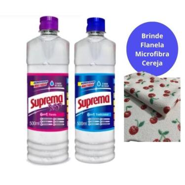 Imagem de Removedor Multiuso Suprema 500ml Florata/Tradicional Limpeza Geral Kit