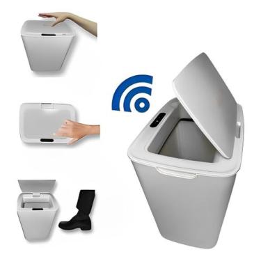 Imagem de Lixeira Elétrica Cozinha Bancada Sensor De Toque Luxuosa - ZEM