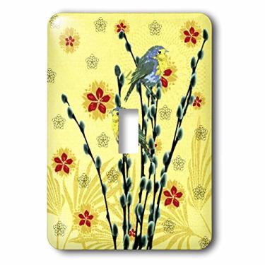 Imagem de 3dRose LSP_239328_1 Birds and Pussywillows Interruptor único