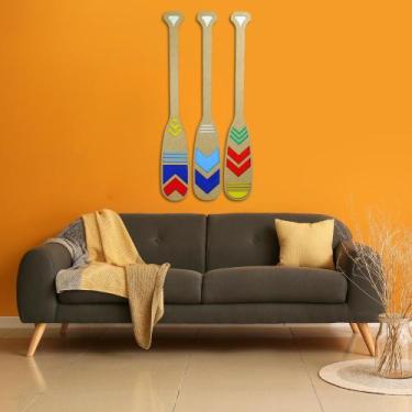 Imagem de Decoração de Praia Remo Artesanal de MDF colorido - Carmisini